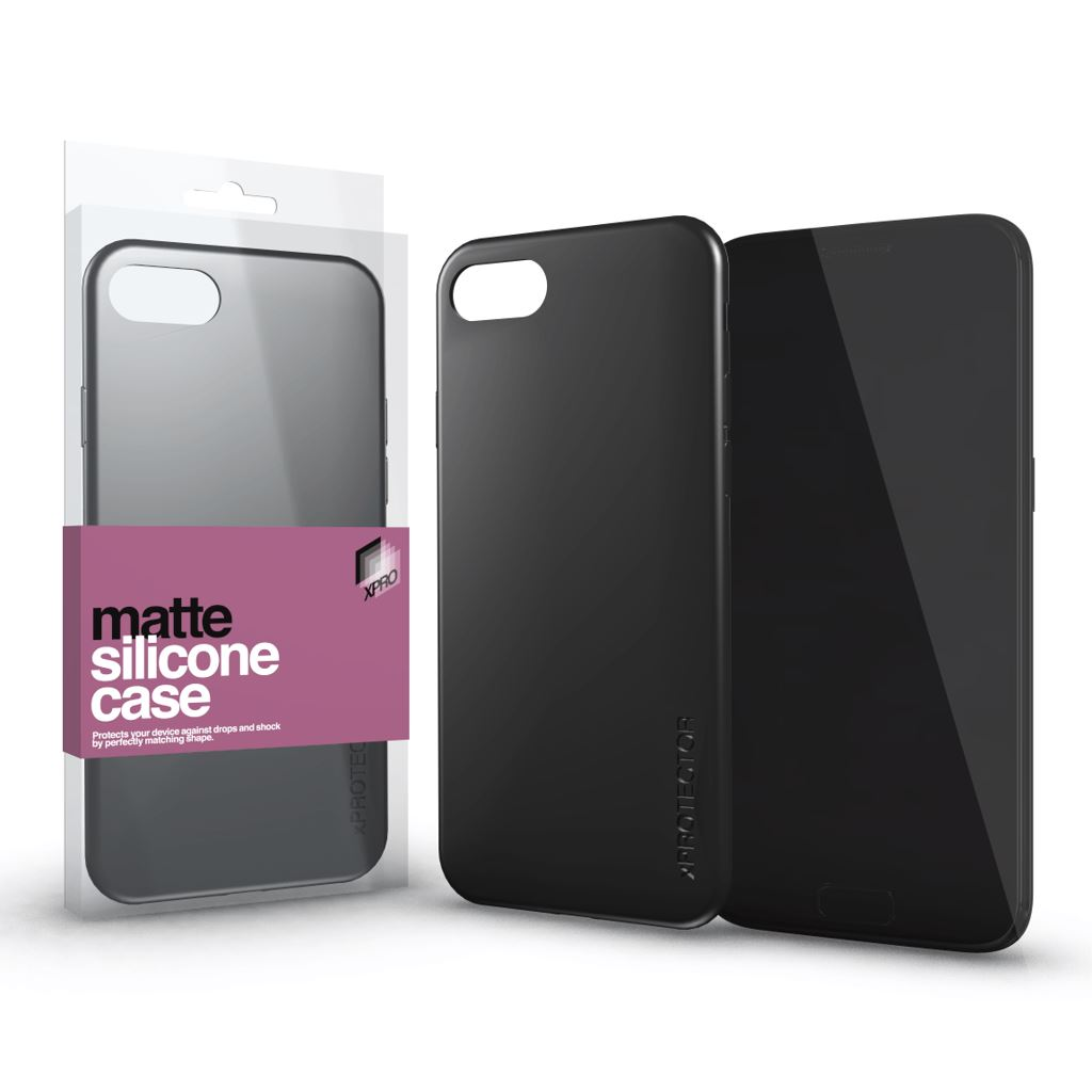 Xpro Samsung S21 készülékhez Szilikon matte tok ultra vékony fekete (xp122053)