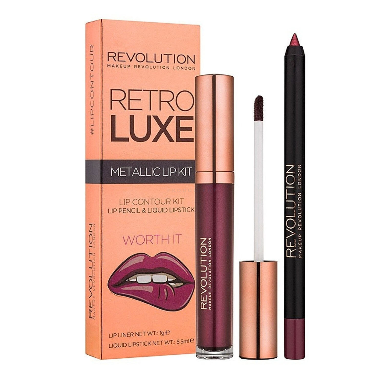 Ajakrúzs Makeup Revolution Természetes piros árnyalatok folyékony (5029066104021)