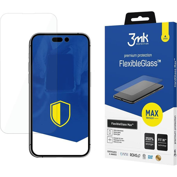Folie protectie telefon, 3MK, Sticla, Compatibil cu Apple iPhone 14 Pro Max, Transparent