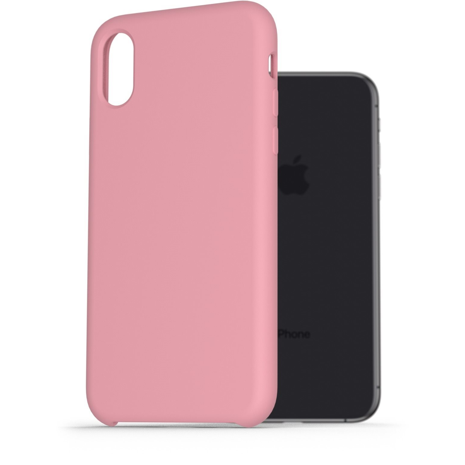 AlzaGuard Premium Liquid Silicone Case iPhone X / Xs rózsaszín tok (AGD-PCS0002P)