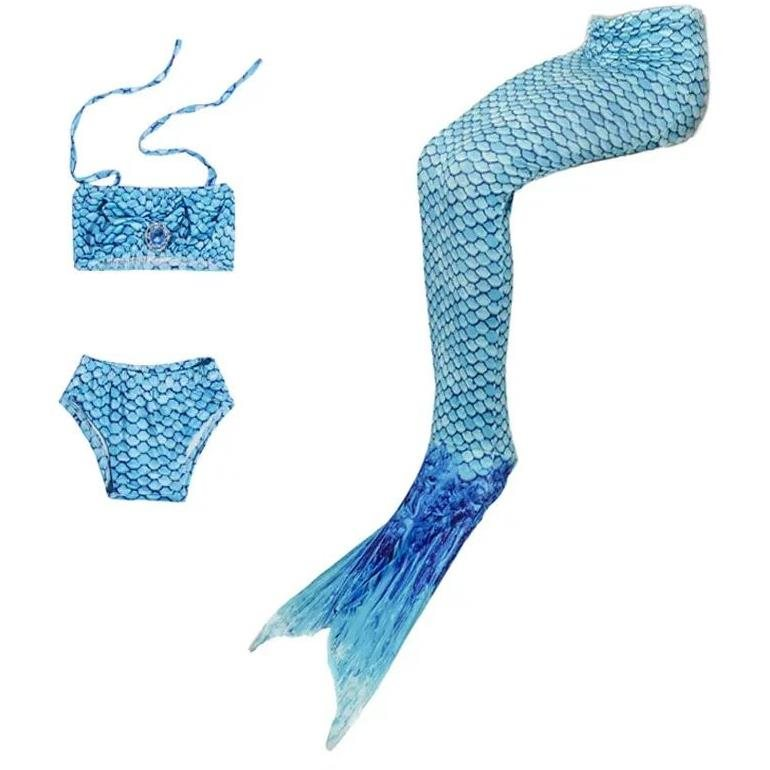 Surtep Kostým na plavání Mořská Panna Mermaid 3-pack Sky Blue Vel. 150 (SUR40745)