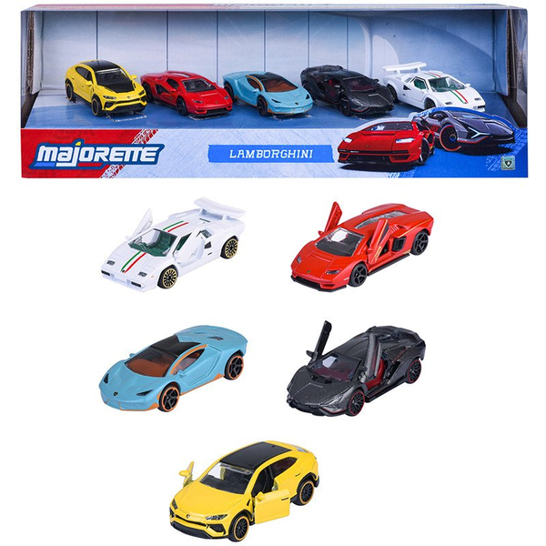 Majorette Lamborghini Lamborghini 5 darabos ajándékcsomag Kész modell Személygépkocsi modell