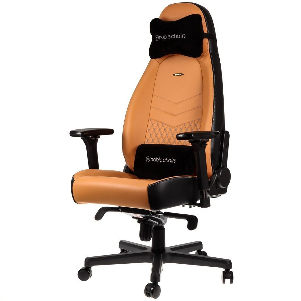 noblechairs ICON bőr fekete/barna (NBL-ICN-RL-CBK)