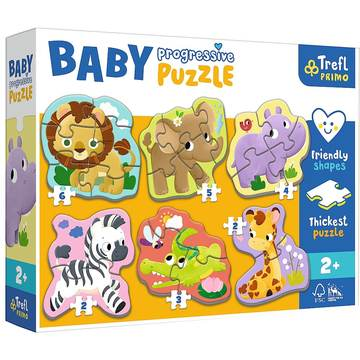 PUZZLE BABY PROGRESSIVE SET 6V1 SAFARI 22 ELEM.