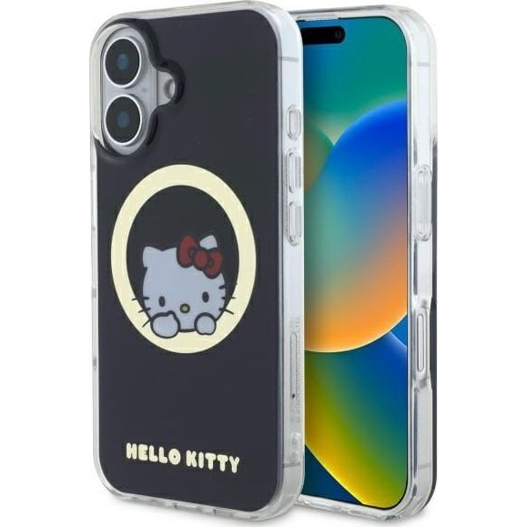 Hello Kitty HKHMP16SHSWKK iPhone 16 6.1" black hardcase IML Sweet Kitty Magsafe