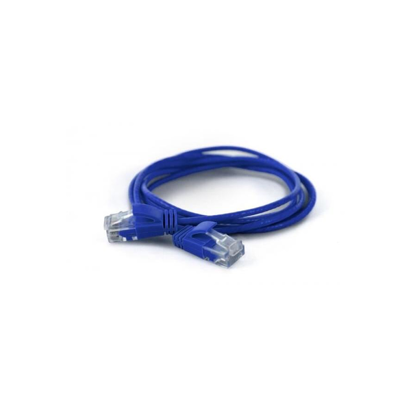 Wantec Patchkabel UTP  CAT6a           d=2,8mm  0,10m blau