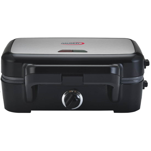 Hauser STI-624 3in1 Szendvicssütő gofrisütő és grill 1200W - Fekete