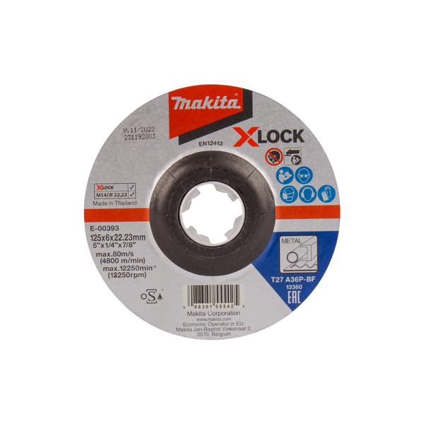 Makita E-00393 X-LOCK Csiszolókorong - 125mm