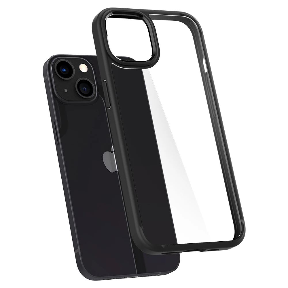 Spigen Ultra Hybrid Apple iPhone 13 tok átlátszó-matt fekete (ACS03523) (ACS03523)