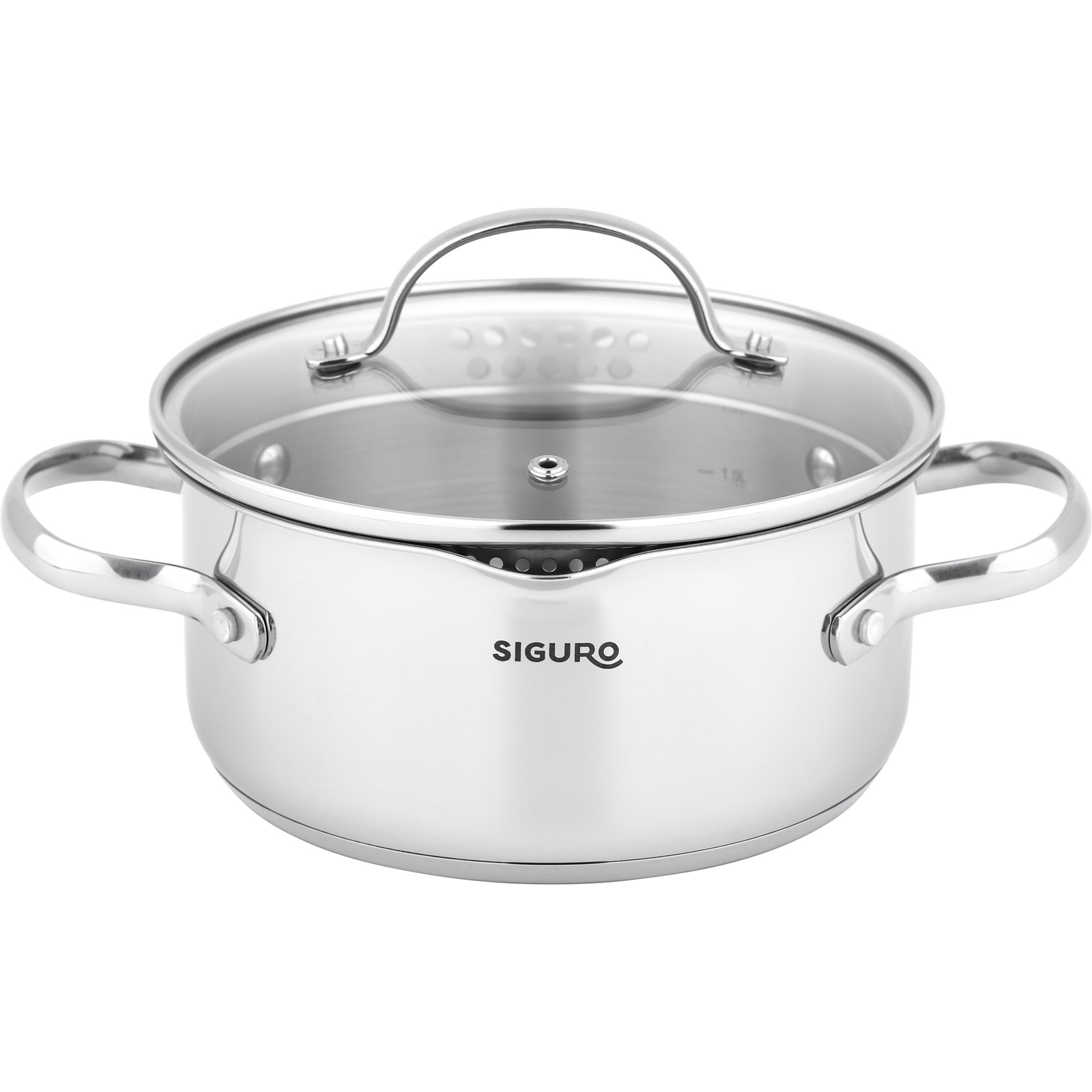 Siguro Pure Delight okos fedővel, 18 cm (SGR-CP-C818SU)