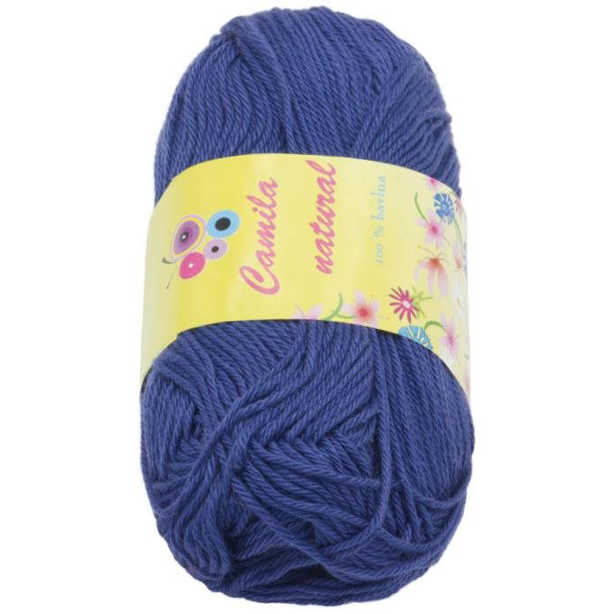 Camilla natural 50 g - 109 sötétkék (6819)