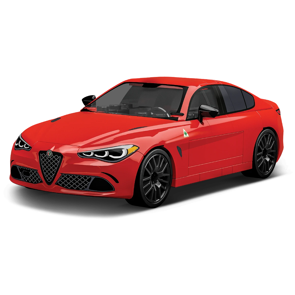Cobi 24604 Alfa Romeo Giulia Quadrifoglio (Piros) 90 darabos Építőjáték (COBI-24604)