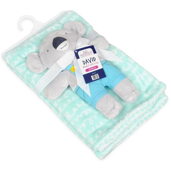 BABYMATEX Pléd játékkal Koala Mint 75 x 100 cm