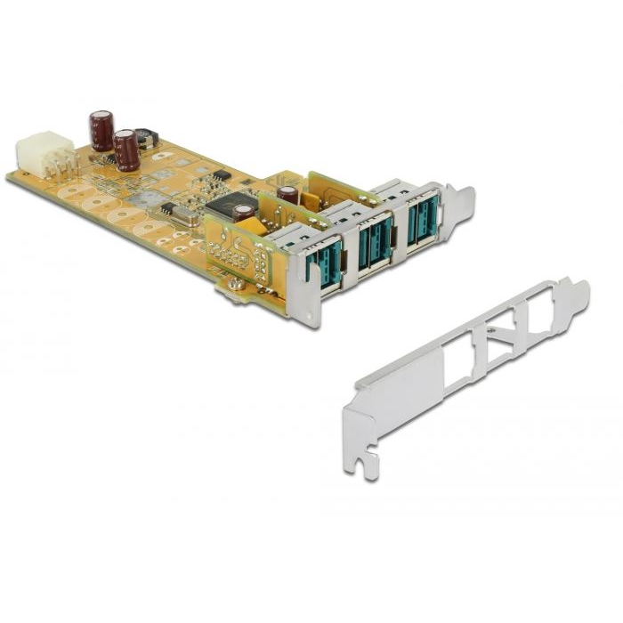 Delock PCI Express x1 - PoweredUSB 3x12V kártya (89656) (del89656)