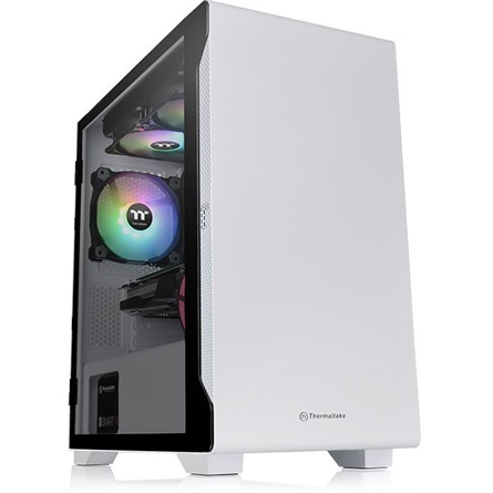 Thermaltake S100 TG Snow Edition táp nélküli ablakos mATX számítógépház fehér