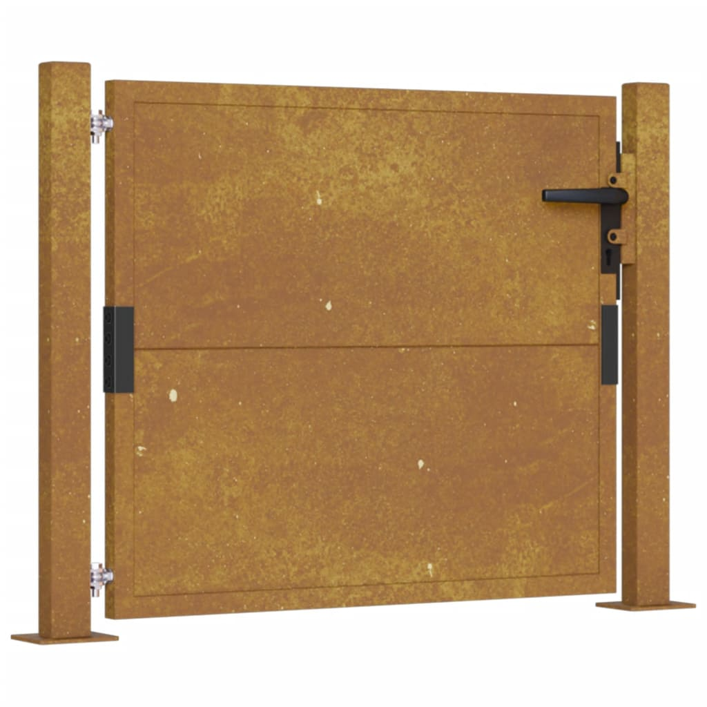 corten acél kerti kapu 105 x 80 cm (153202)
