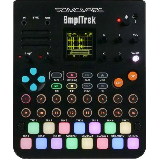 Sonicware SmplTrek Hordozható Effekt pedál - Fekete (TRK-010)