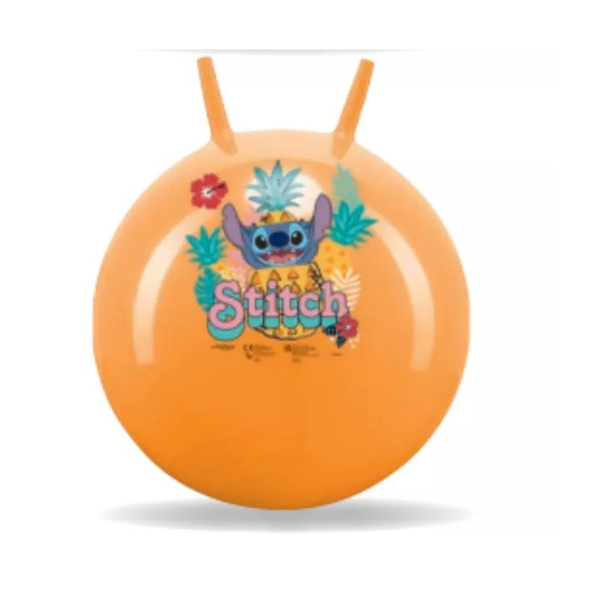 Stitch Ugráló labda szarvacskákkal 50cm - Mintás