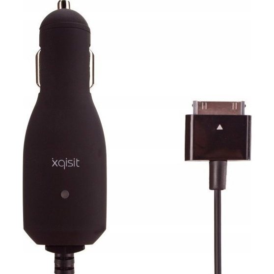 Xqisit Autós Töltő Rögzített 30 Tűs IPhone Kábellel
