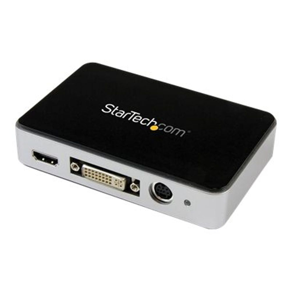 StarTech.com HDMI Video Capture Device - 1080p - 60fps Game Capture Card - USB Video Recorder - with HDMI DVI VGA (USB3HDCAP) - video capture adapter - USB 3.0