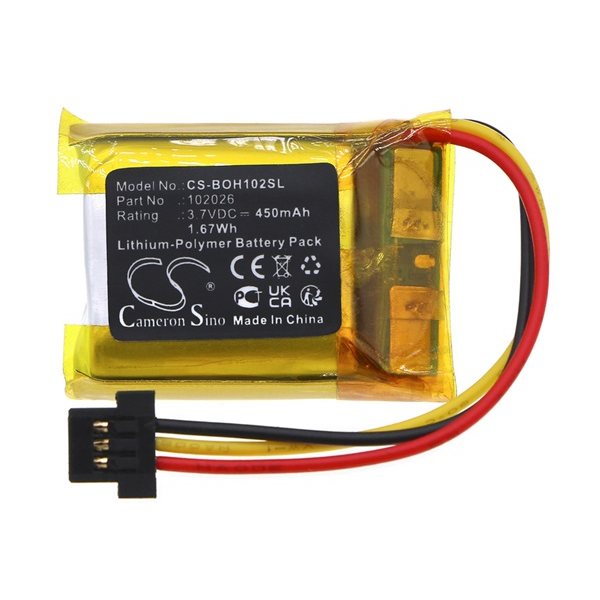 Cameron Sino Li-Polymer akku (3,7V / 450mAh, Bang & Olufsen 102026 kompatibilis) FEKETE (CS-BOH102SL)