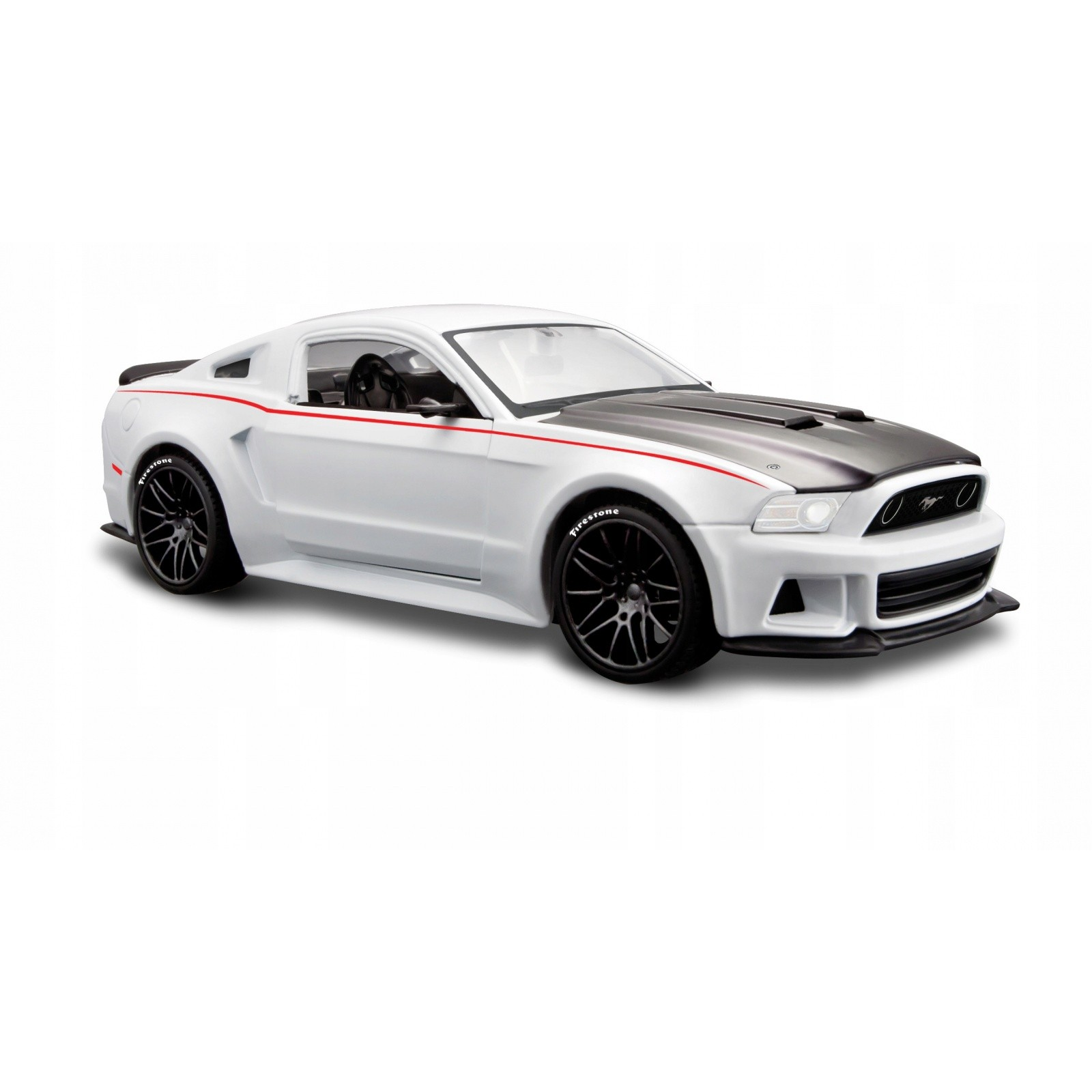 Maisto Ford Mustang Fehér Utcai versenyautó fém modell (1:24) (10131506WT)