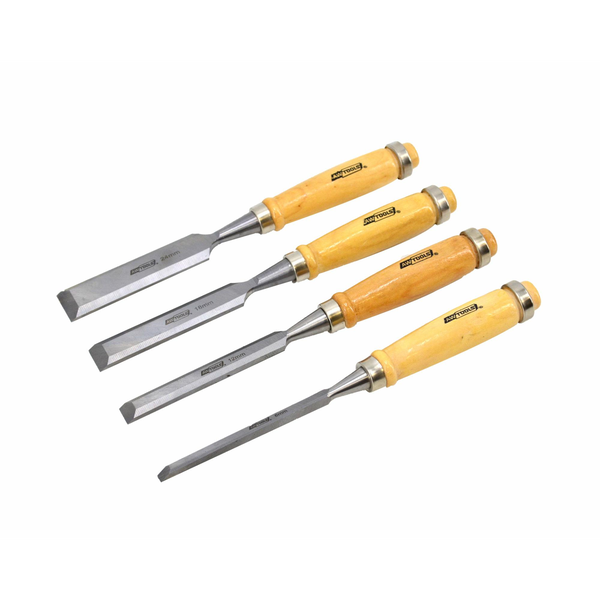 Awtools komplet dletnic z lesenimi ročaji 4 kosov 18.6.2018/24 mm