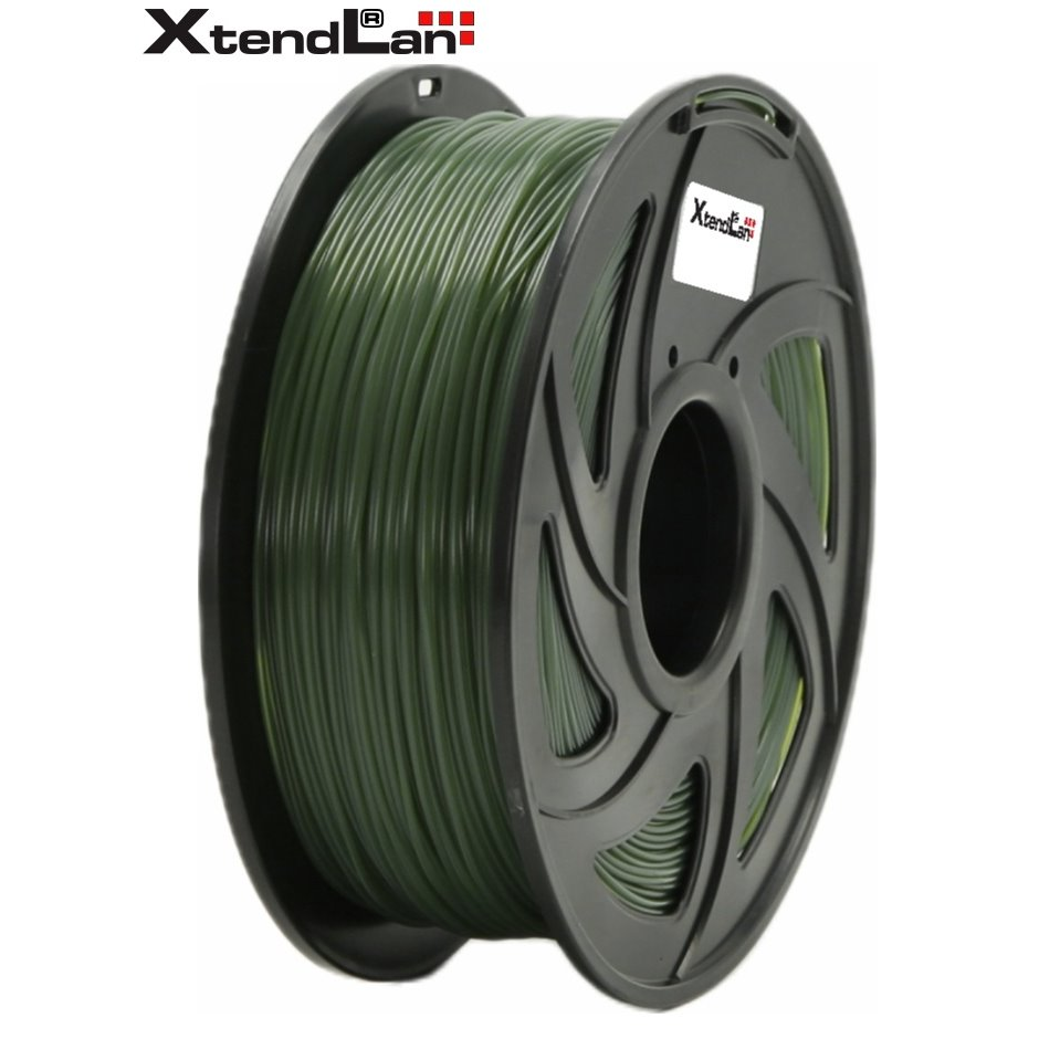 XtendLAN Filament PET-G 1.75mm 1 kg - Vadász zöld (3DF-PETG1.75-AGN 1KG)