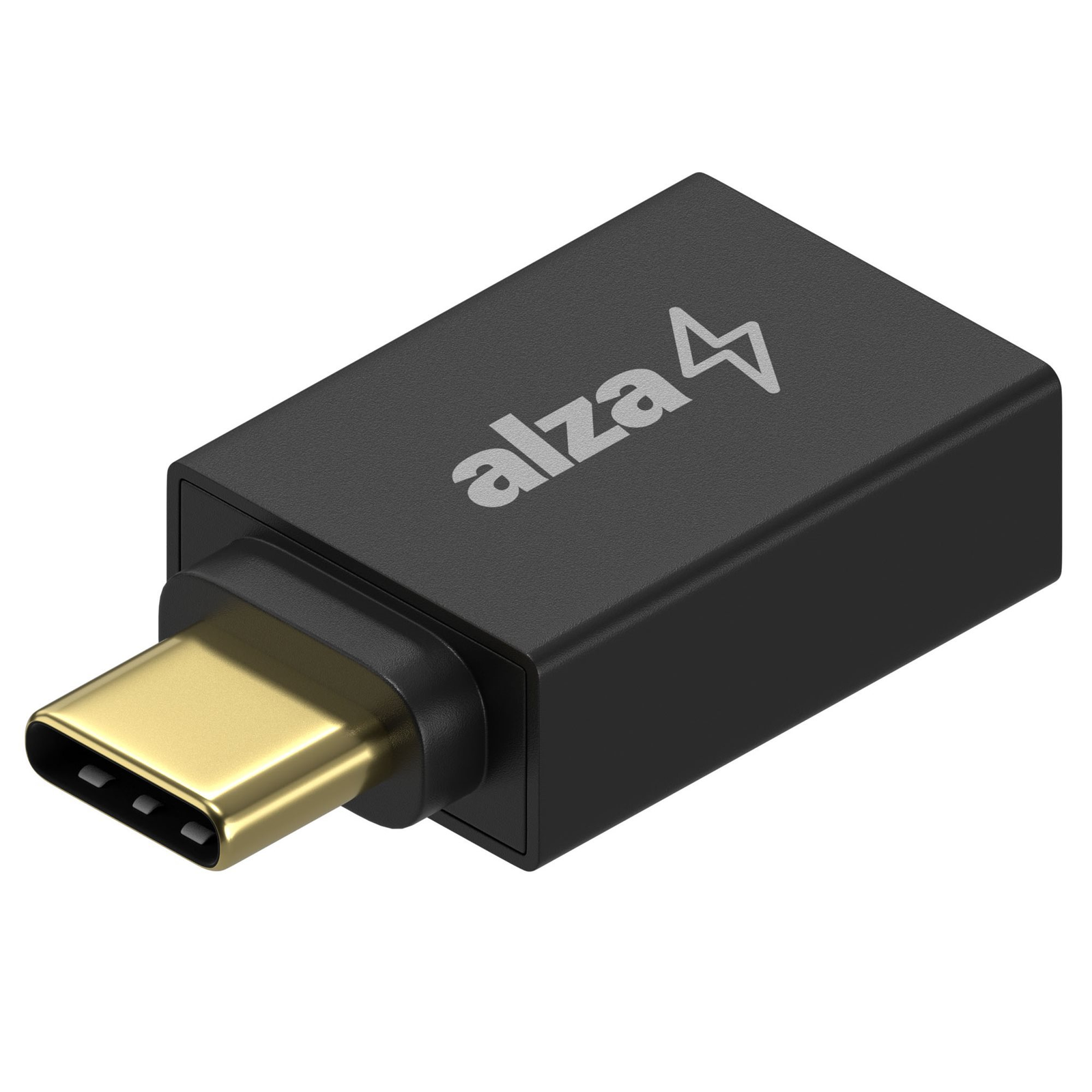 AlzaPower USB-C (M) to USB-A (F) 3.2 Gen 1 OTG fekete (APW-ADTCUA01B)