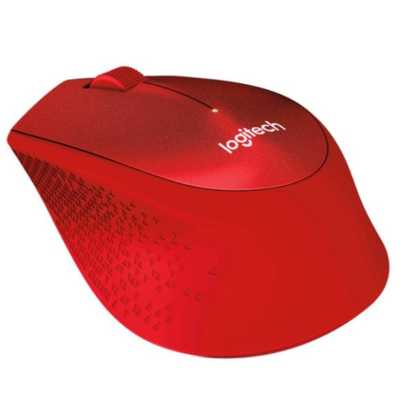 Logitech M330 Silent Plus Wireless Egér Piros