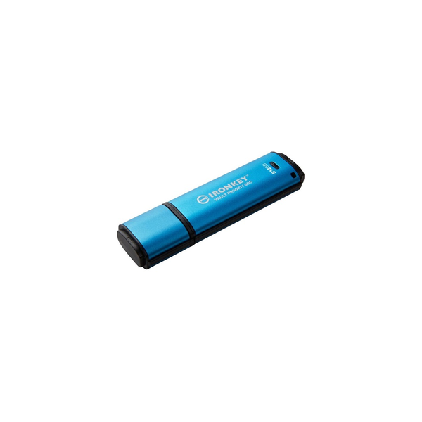 Kingston Technology IronKey Vault Privacy 50 USB-nøgle USB Type-C 3.2 Gen 1 (3.1 Gen 1) Sort, Blå