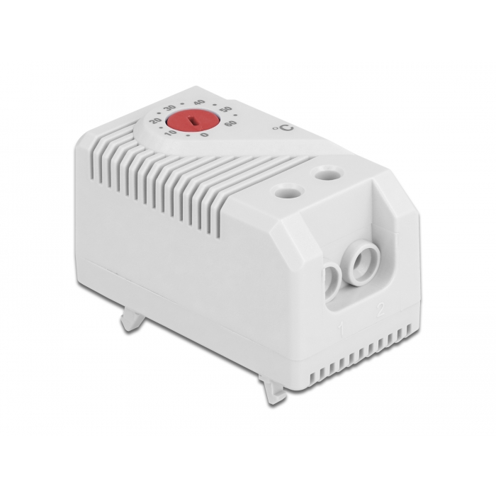 Delock Hőszabályozó általában nyitott kapcsolattal DIN sínhez (66824) (66824)