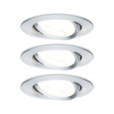 Paulmann 93433 Beépíthető lámpa 3 részes készlet 19.5 W alumínium (csavart) (93433)
