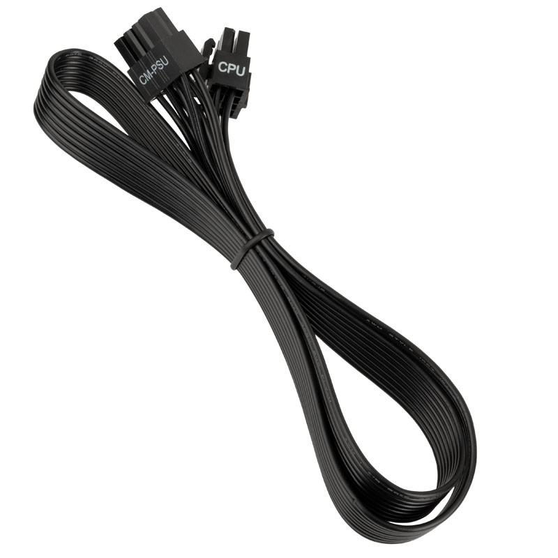 Kolink Regulator CPU (4+4) Tápegység kábel 0.65m - Fekete (KL-CBR-12V)