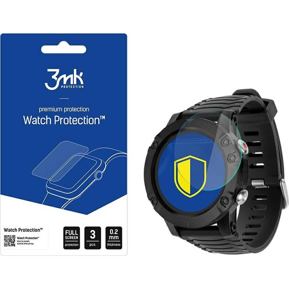 3mk Óra kijelző védőfólia FlexibleGlass hibrid üvegfólia 7H Kruger&Matz Activity Fekete (3M005837)