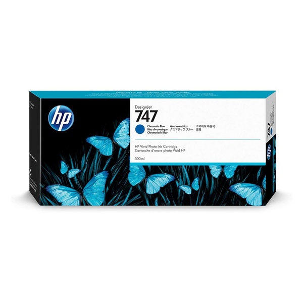 HP 747 300-ml Chromatic Blue DesignJet Ink Cartridge inkoustová náplň 1 kusů Originální