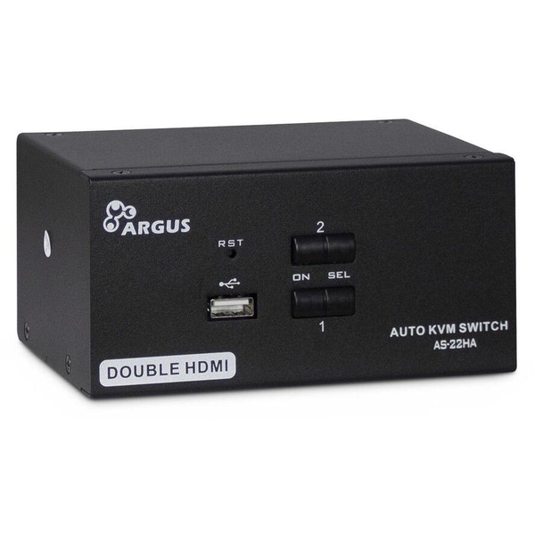 Inter-Tech KVM Switch AS-22HA HDMI, KVM Switch (88887243)