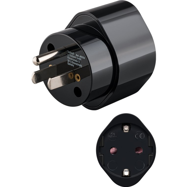 Goobay hálózati adapter földelő érintkezős EU -> USA/Japán, fekete (45354)