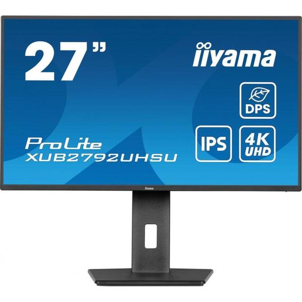 iiyama ProLite XUB2792UHSU-B6 computerskærm 68,6 cm (27") 3840 x 2160 pixel Dual UHD LED Sort