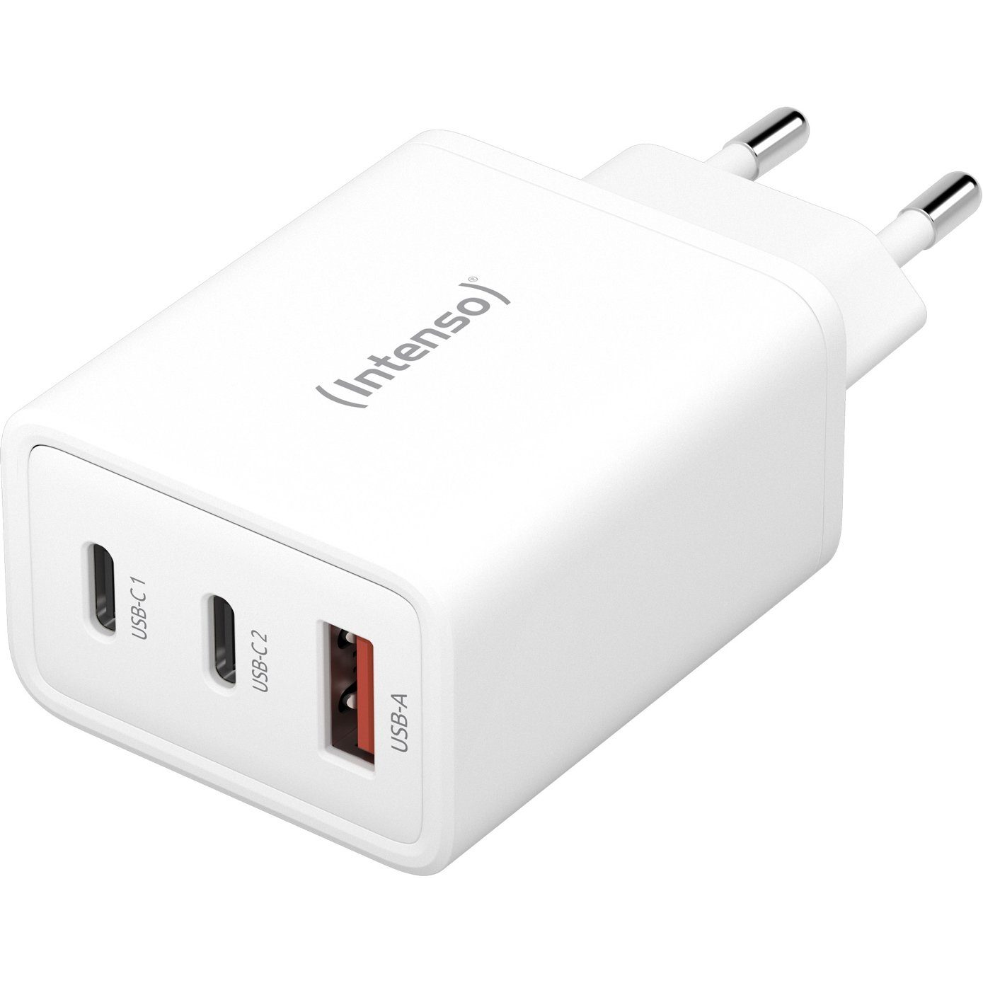 Intenso W65ACC GaN 2x USB-C / USB-A Hálózati töltő - Fehér (65W) (7806512)