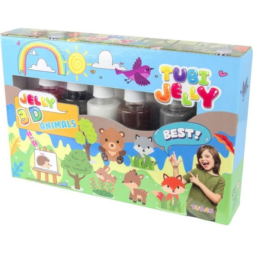 Tuban Tubus, Zselés, 6 Szín, Állatok (GXP-725183)