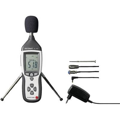 USB-s zajszintmérő, decibel mérő mérőszoftverrel 31.5 - 8 kHz 30 - 130 dB, Voltcraft SL-451 (SL-451)