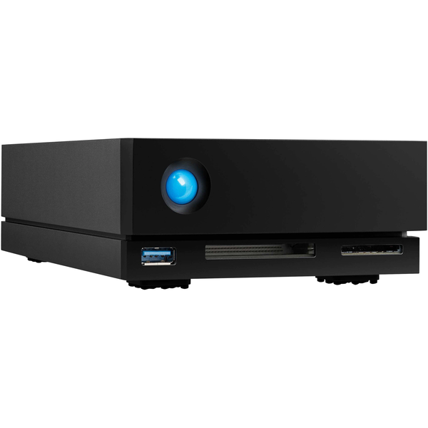 Външен хард диск LaCie 1big 10TB, Dual Thunderbolt 3, DisplayPort 1.4, Reader CF SDXC, PD до 70W, Черен