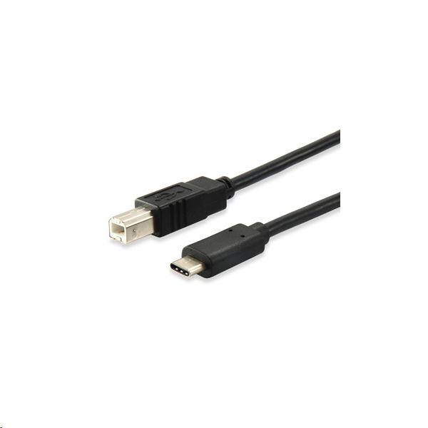 Equip 12888207 καλώδιο USB USB 2.0 1 m USB B USB C Μαύρος (Μαύρο)