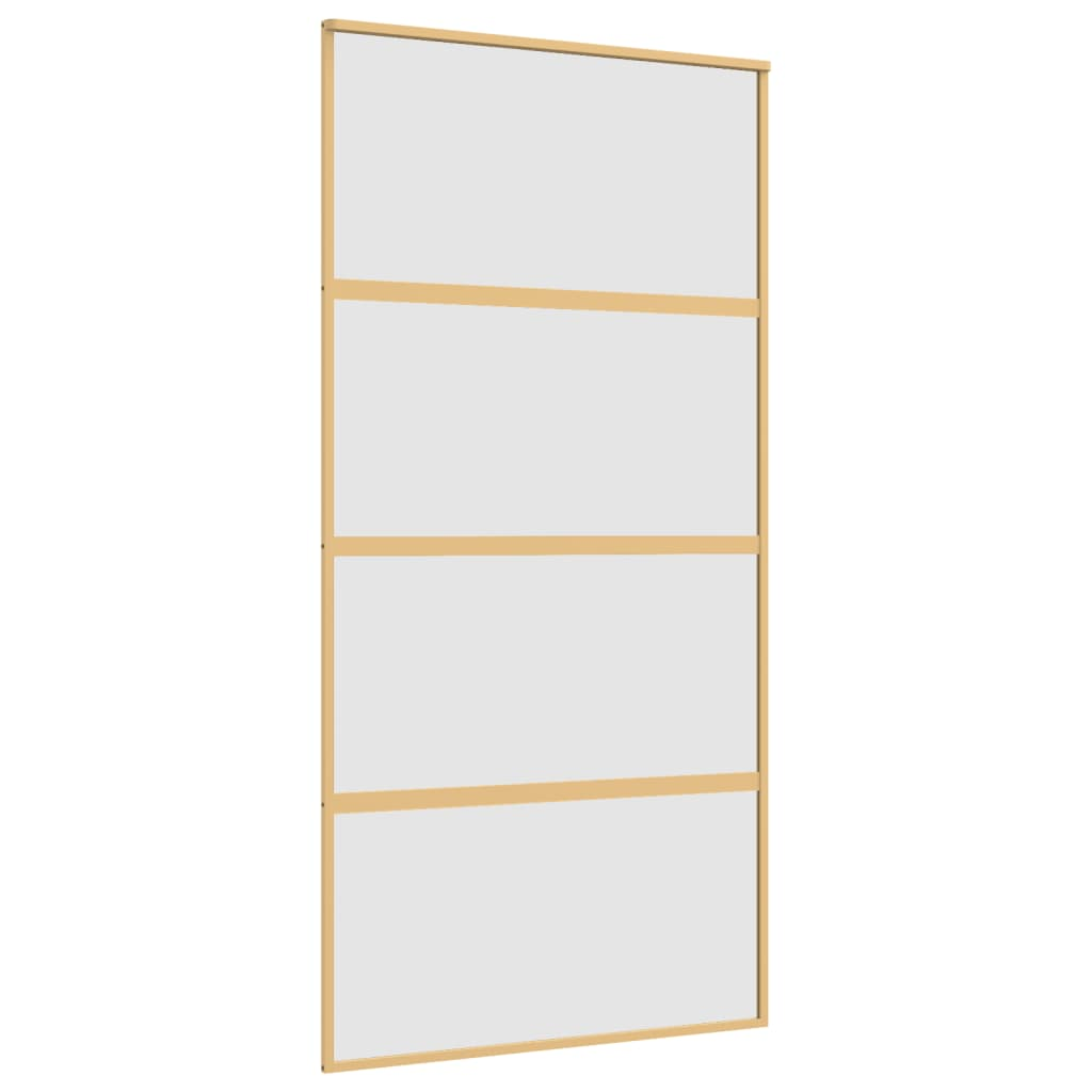aranyszínű ESG tejüveg és alumínium tolóajtó 102,5 x 205 cm (155183)