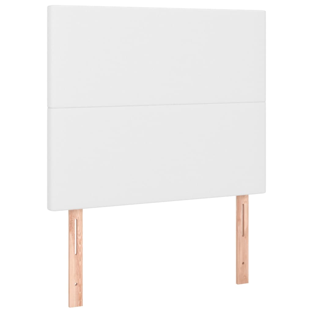 2 db fehér műbőr fejtámla 90x5x78/88 cm (3116131)