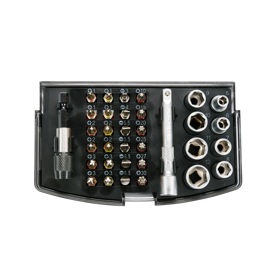 YATO Bithegy és dugókulcs készlet 34 részes (YT-04623)