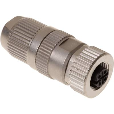 HARTING 21032212405 Érzékelő-/működtető összekötő, konfekcionálatlan M12 Alj, egyenes Pólusszám: 4 1 db darab (21032212405)