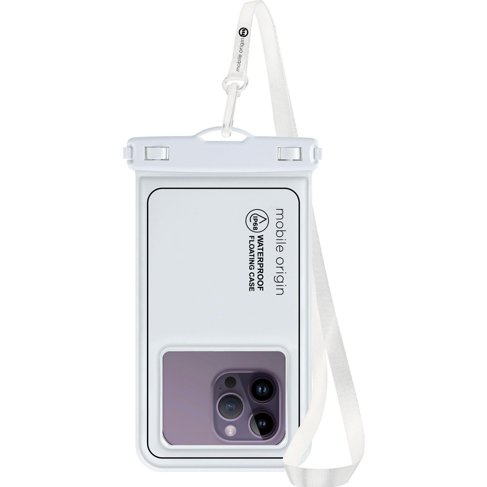 Mobile Origin Waterproof Floating Case 6.5" White/Black tok (DBL-WHT-BLK01)