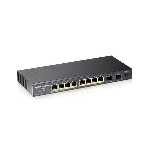 Switch ZyXEL GS1100-10HP, 10 x 10/100/1000 Mbps, Gigabit Ethernet, PoE, Rackmount